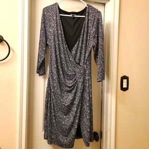 Express Faux Wrap Dress